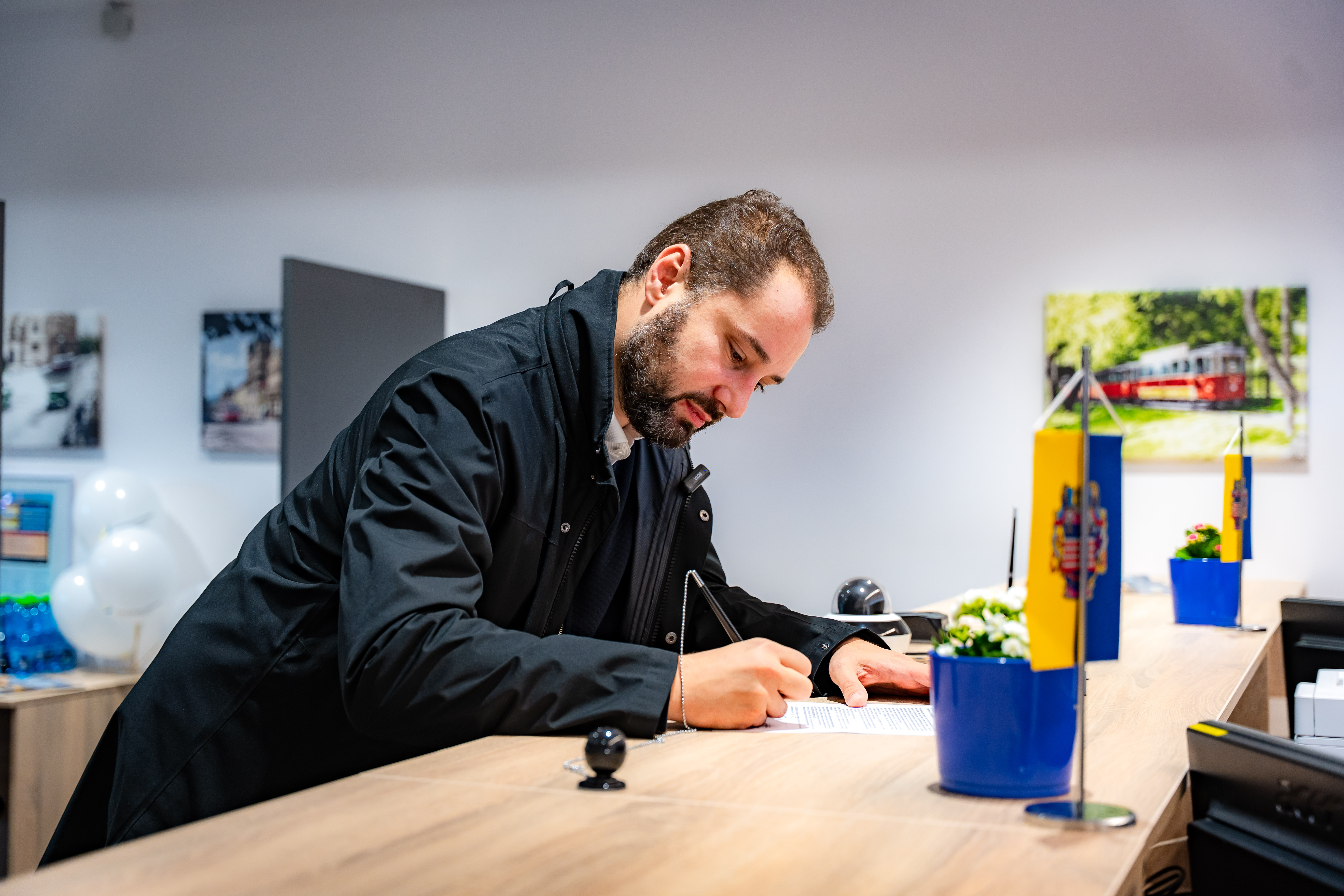 Tlacovy brifing - Otvorenie noveho klientskeho centra Dopravneho podniku mesta Kosice na Hlavnej zeleznicnej stanici-40